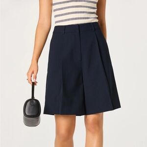 Astr Navy Quillie Pleated Bermuda Shorts new nvr worn med! Won’t leave up long!